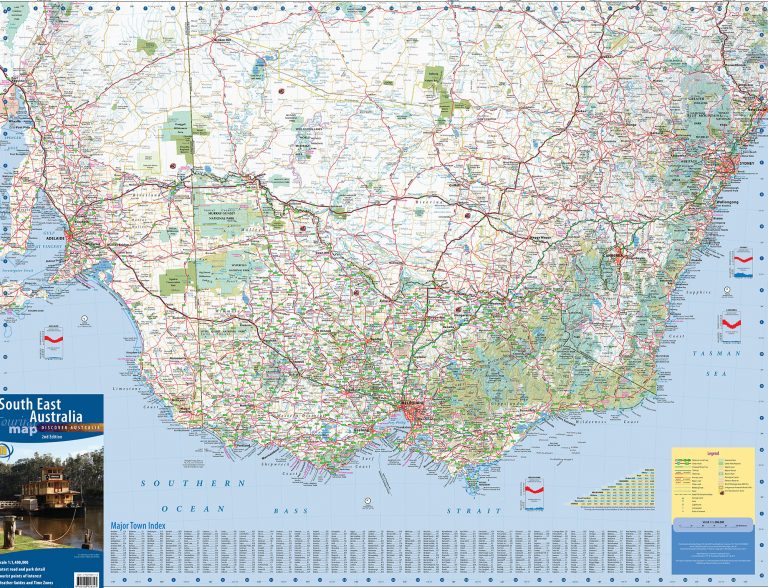 South East Australian Touring Map 2nd Edition - Meridian Maps