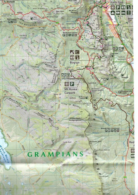 grampians mountain bike trail map