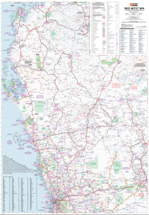 Mid West Western Australia - Meridian Maps