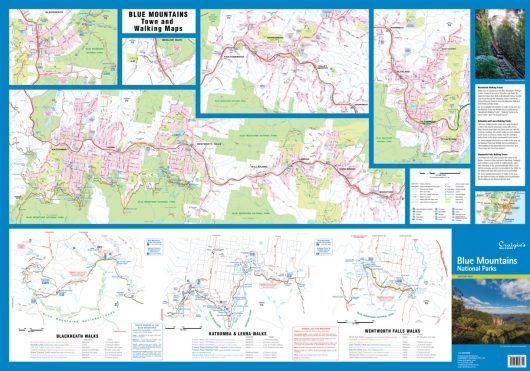Blue Mountains National Parks Visitors Map - Meridian Maps