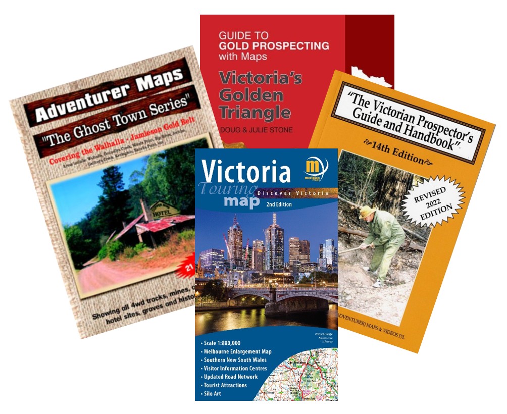 Gold Prospecting and Ghost Town Book & Map Pack