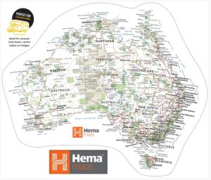 Hema's Australia Sticker Map - Small